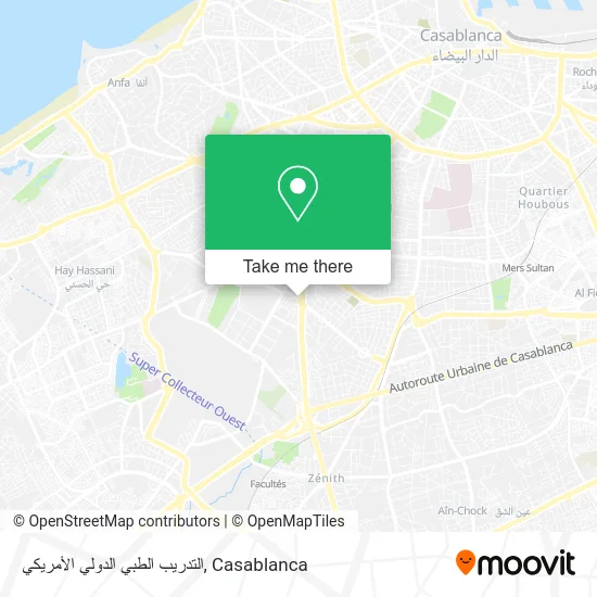 التدريب الطبي الدولي الأمريكي map