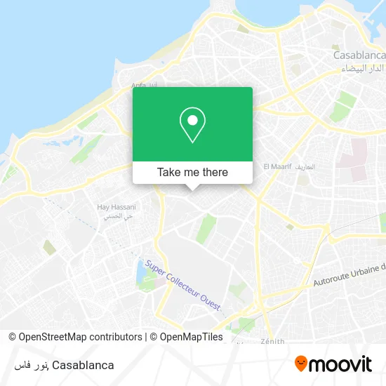 نور فاس map