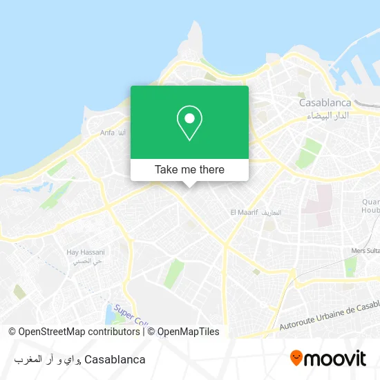واي و آر المغرب map