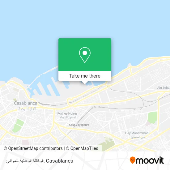 الوكالة الوطنية للموانئ map