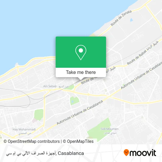 أجهزة الصراف الآلي بي إم سي map