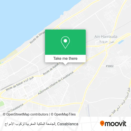 الجامعة الملكية المغربية لركوب الأمواج map