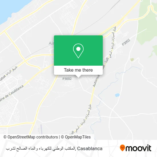 المكتب الوطني للكهرباء والماء الصالح لشرب map