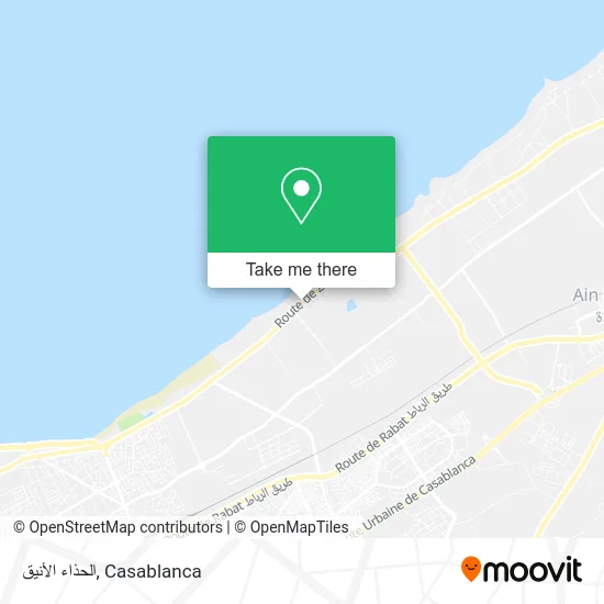 الحذاء الأنيق map
