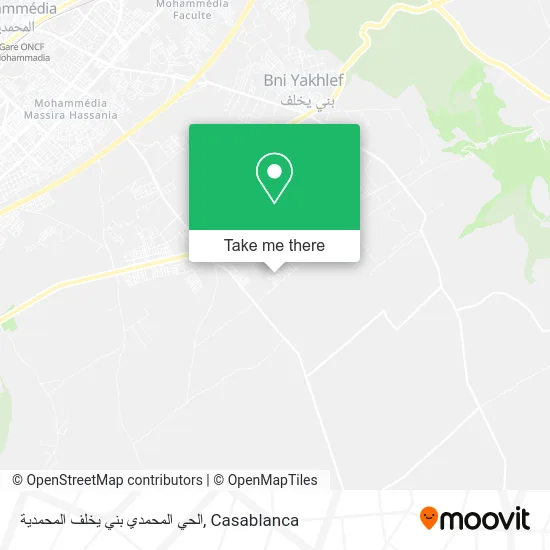 الحي المحمدي بني يخلف المحمدية map