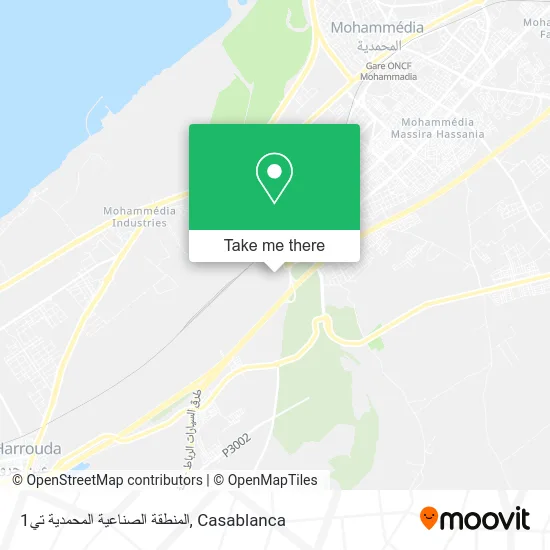 المنطقة الصناعية المحمدية تي1 map