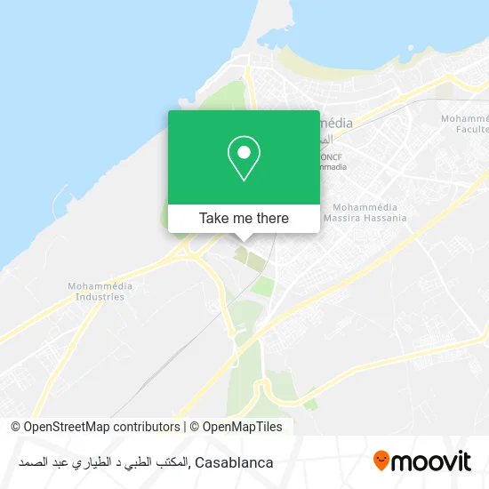 المكتب الطبي د الطياري عبد الصمد map