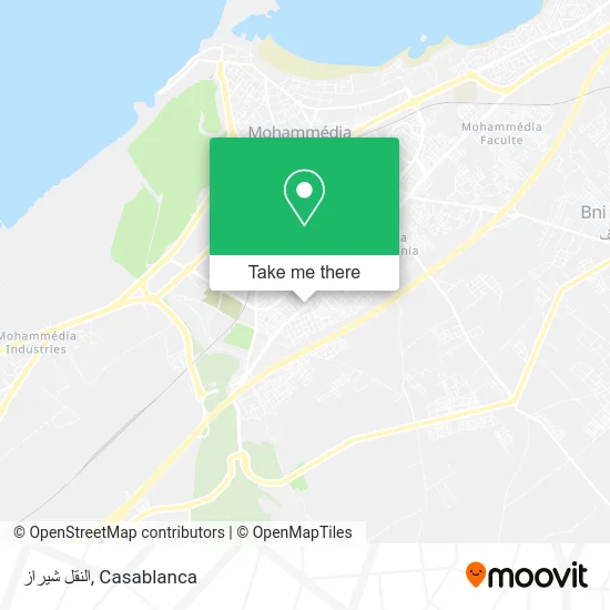 النقل شيراز map
