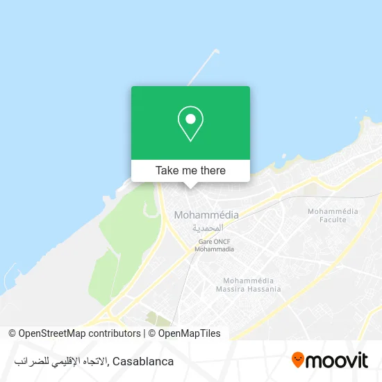 الاتجاه الإقليمي للضرائب map