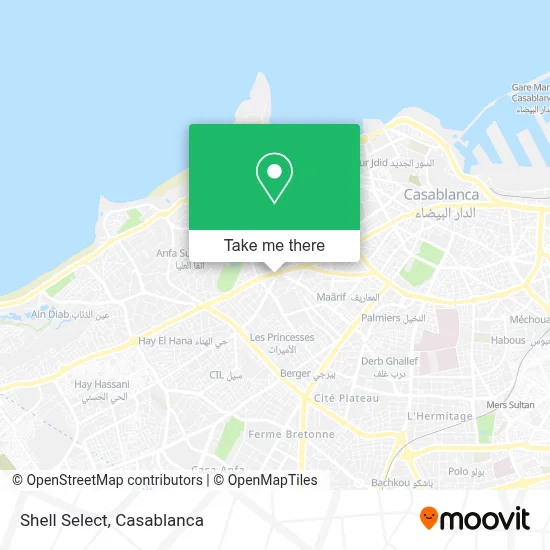 Shell Select map