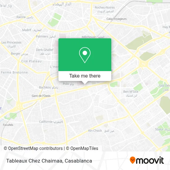 Tableaux Chez Chaimaa map