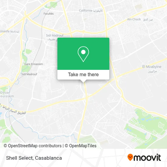 Shell Select map