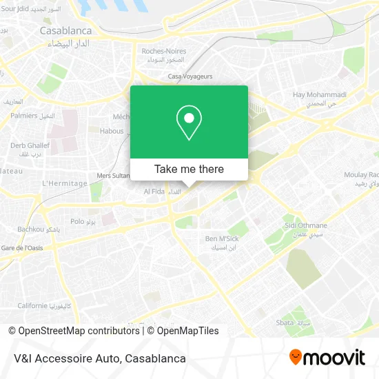 V&I Accessoire Auto map