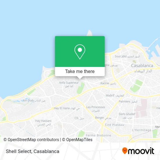 Shell Select map
