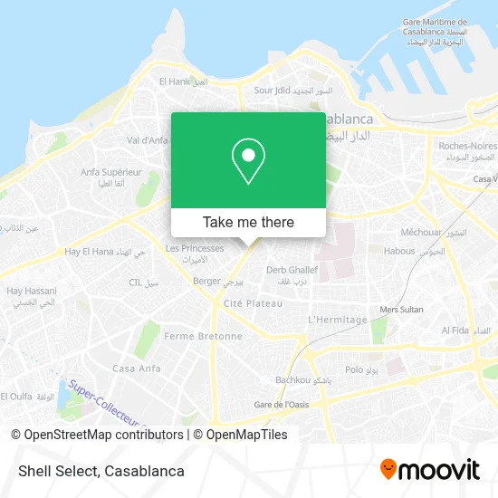 Shell Select map
