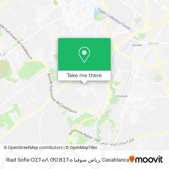 Riad Sofia ⵔⵉⵢⴰⴷ ⵚOⴼⵉⵢⴰ رياض صوفيا map