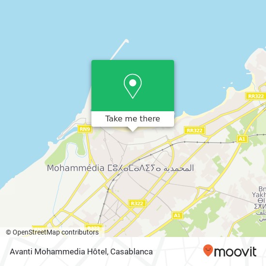 Avanti Mohammedia Hôtel map