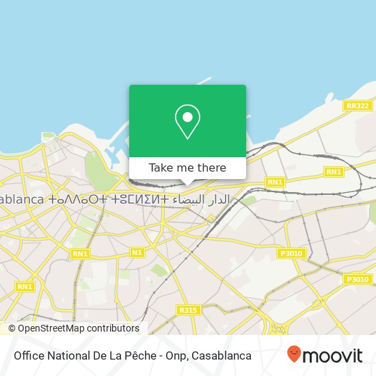 Office National De La Pêche - Onp map