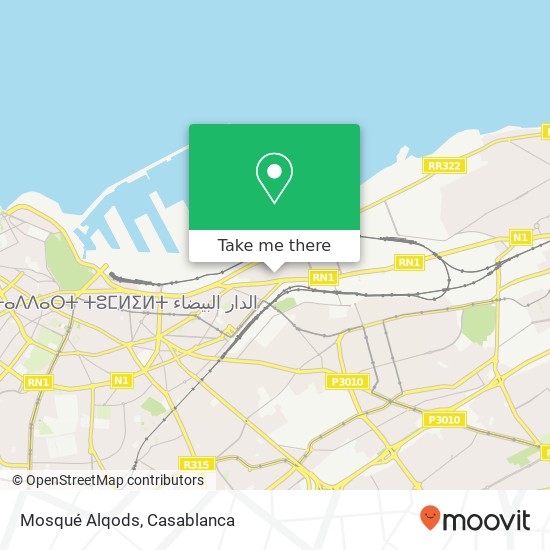 Mosqué Alqods map