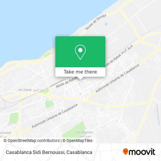Casablanca Sidi Bernoussi map
