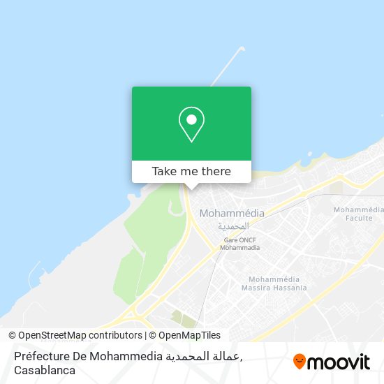 Préfecture De Mohammedia عمالة المحمدية map