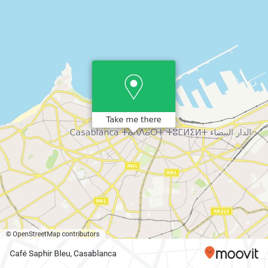 Café Saphir Bleu map