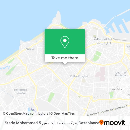 Stade Mohammed 5 مركب محمد الخامس plan
