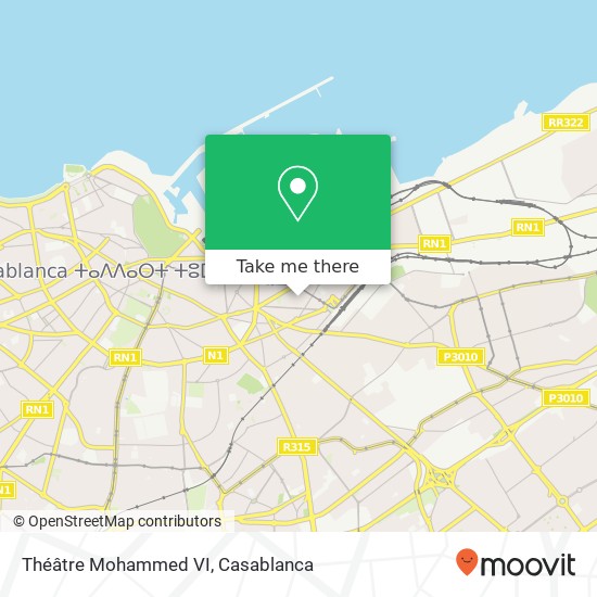 Théâtre Mohammed VI map
