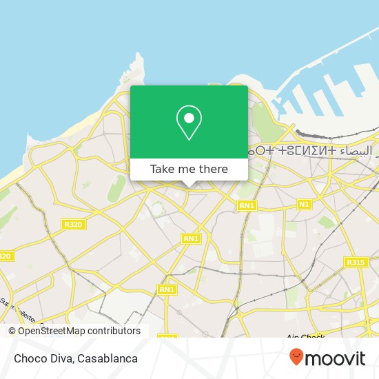 Choco Diva map
