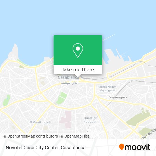 Novotel Casa City Center map
