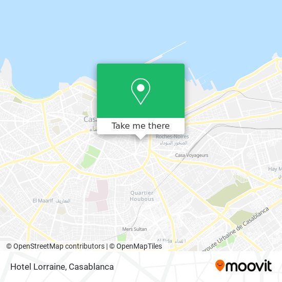 Hotel Lorraine map