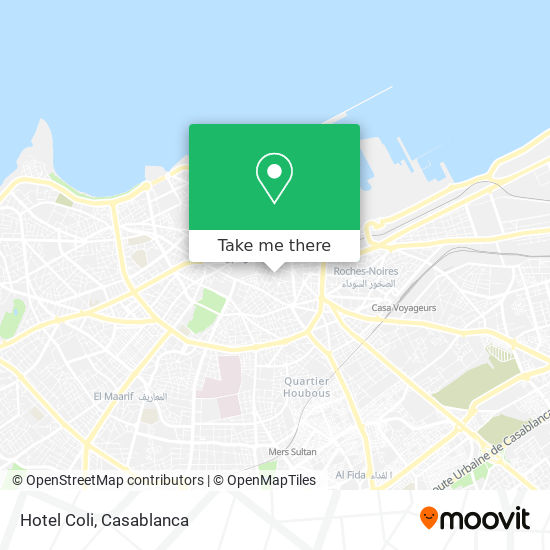 Hotel Coli map