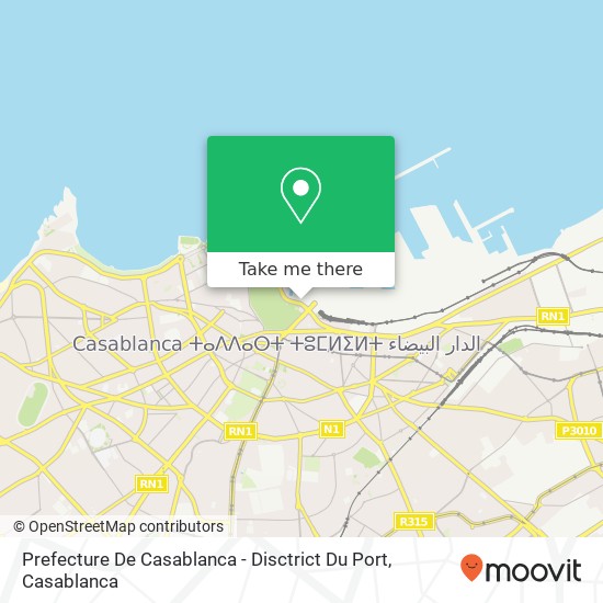 Prefecture De Casablanca - Disctrict Du Port map