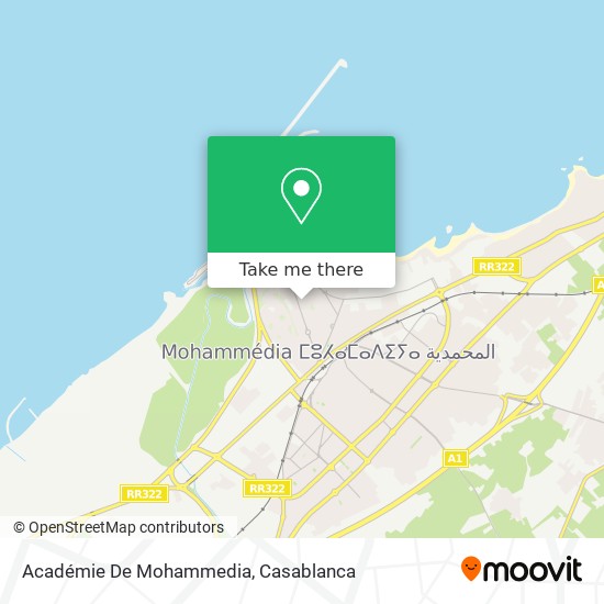 Académie De Mohammedia map