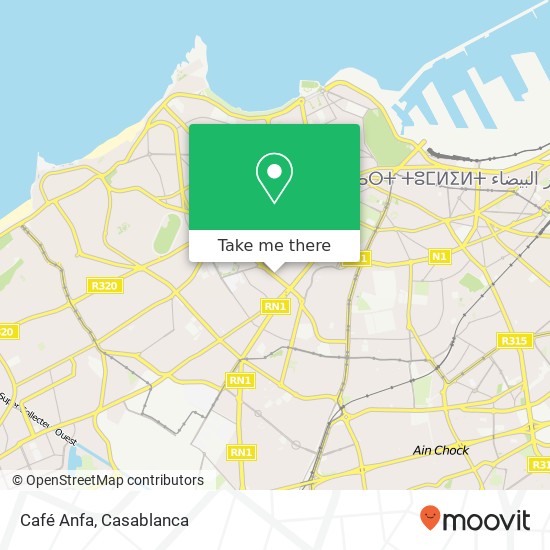 Café Anfa map