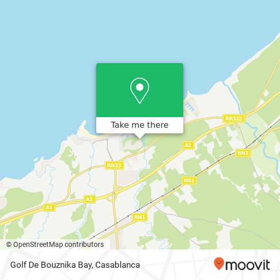 Golf De Bouznika Bay map