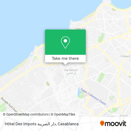 Hôtel Des Impots دار الضريبة map