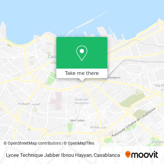 Lycee Technique Jabber Ibnou Hayyan map