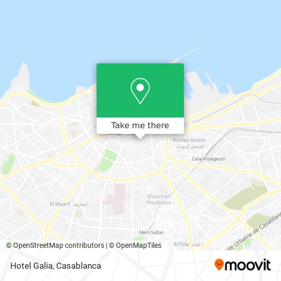 Hotel Galia map