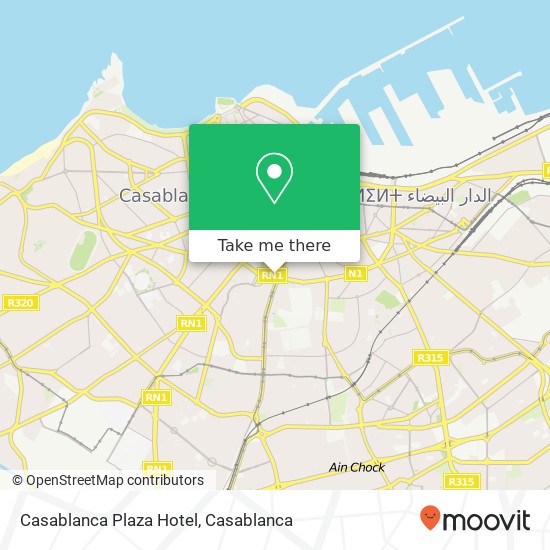 Casablanca Plaza Hotel map
