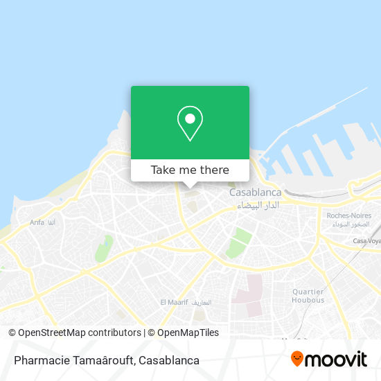 Pharmacie Tamaârouft map