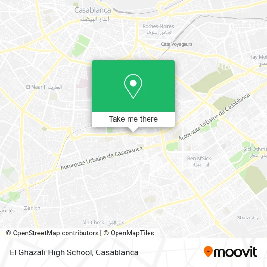 Lycée El Ghazali map