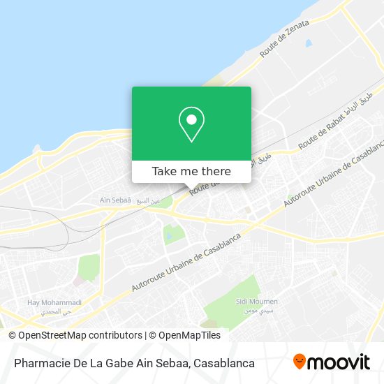 Pharmacie De La Gabe Ain Sebaa map