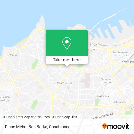 Place Mehdi Ben Barka map