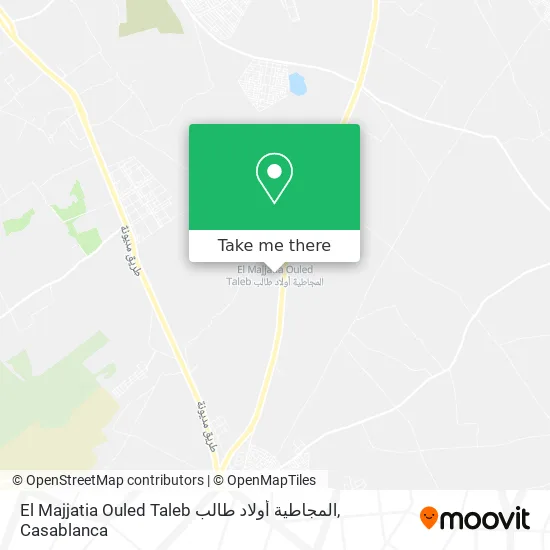 El Majjatia Ouled Taleb المجاطية أولاد طالب map