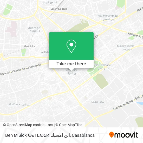 Ben M'Sick ⴱⴰⵏ ⵎⵙⵉⴽ ابن امسيك map
