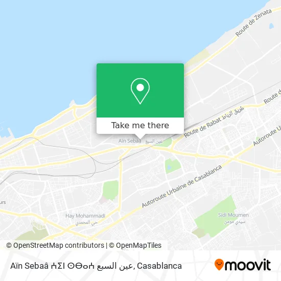 Aïn Sebaâ ⵄⵉⵏ ⵙⴱⴰⵄ عين السبع map