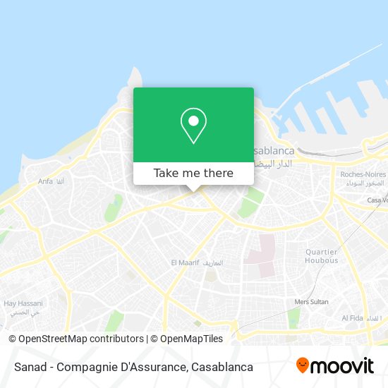 Sanad - Compagnie D'Assurance map