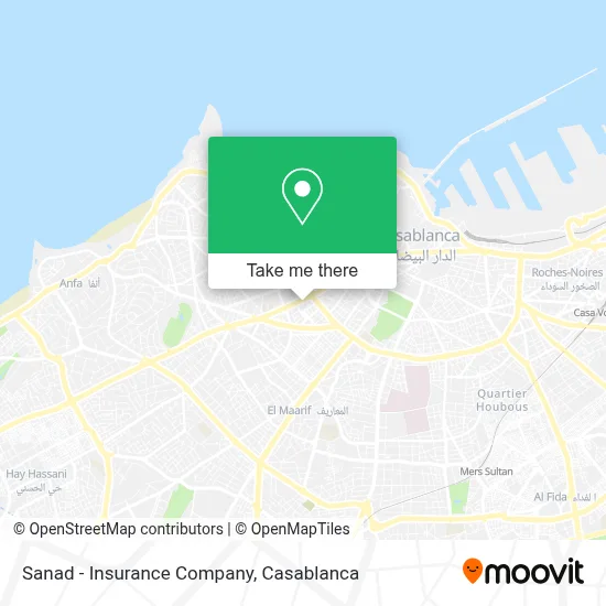 Sanad - Compagnie D'Assurance map