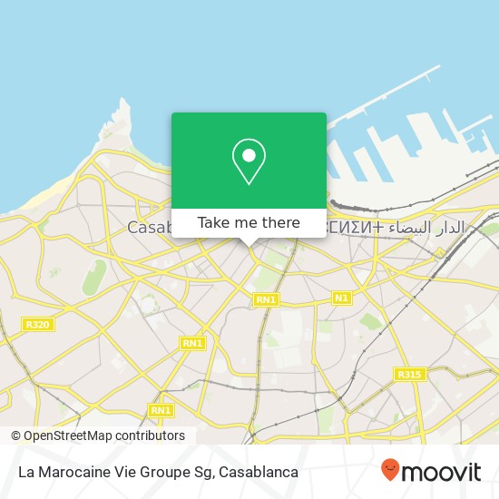 La Marocaine Vie Groupe Sg map